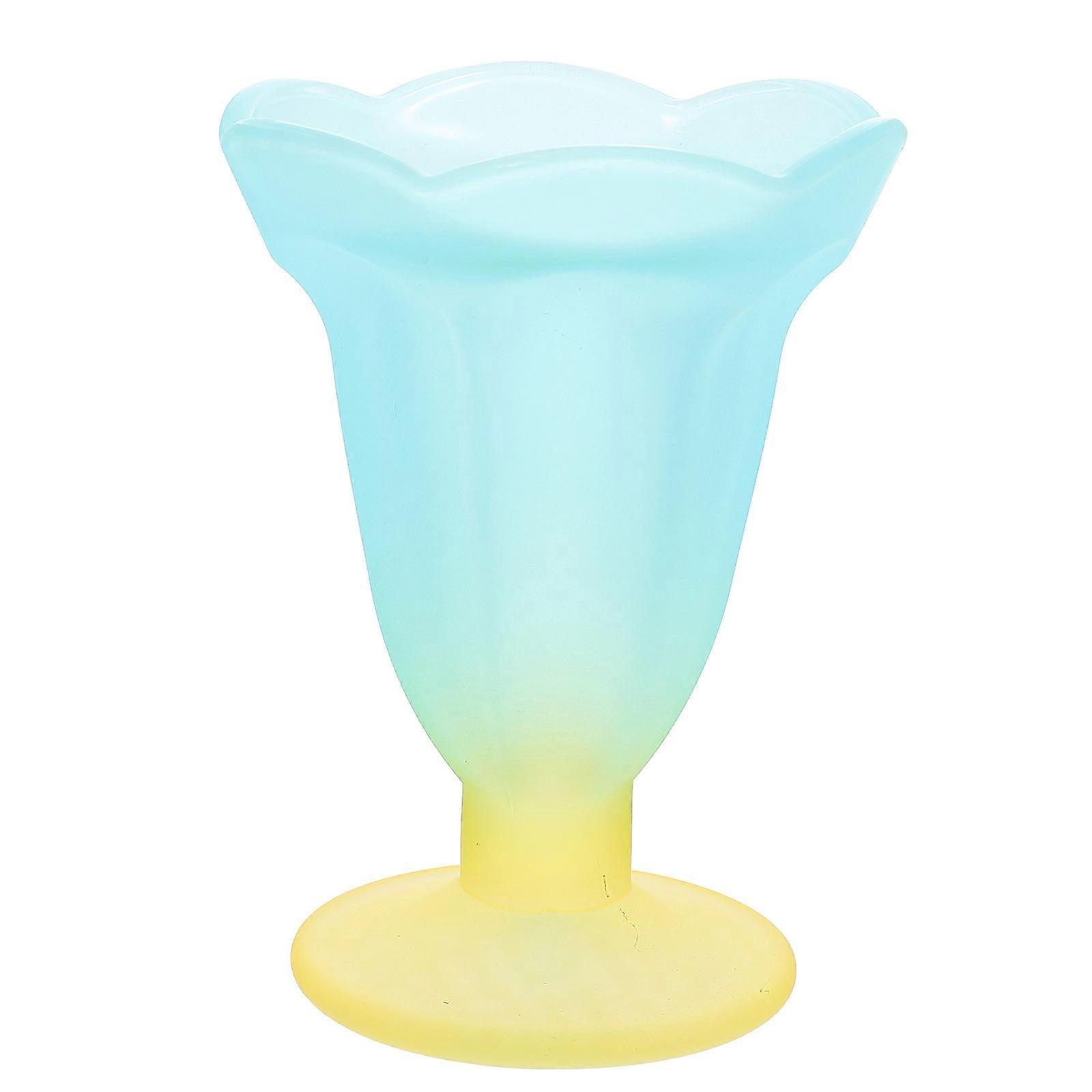 It sounds like you're describing a product listing or crafting a title for an item such as a **retro style frosted glass dessert cup**. If you're