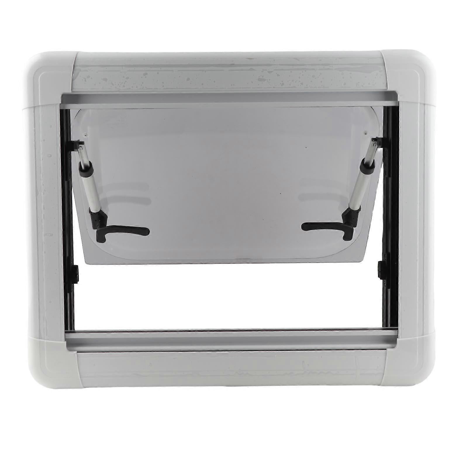 20x16 Inch RV Window with Screen Sunshade Double Layer UV Resistant Right Angle Push Out Window for Trailer Motorhome