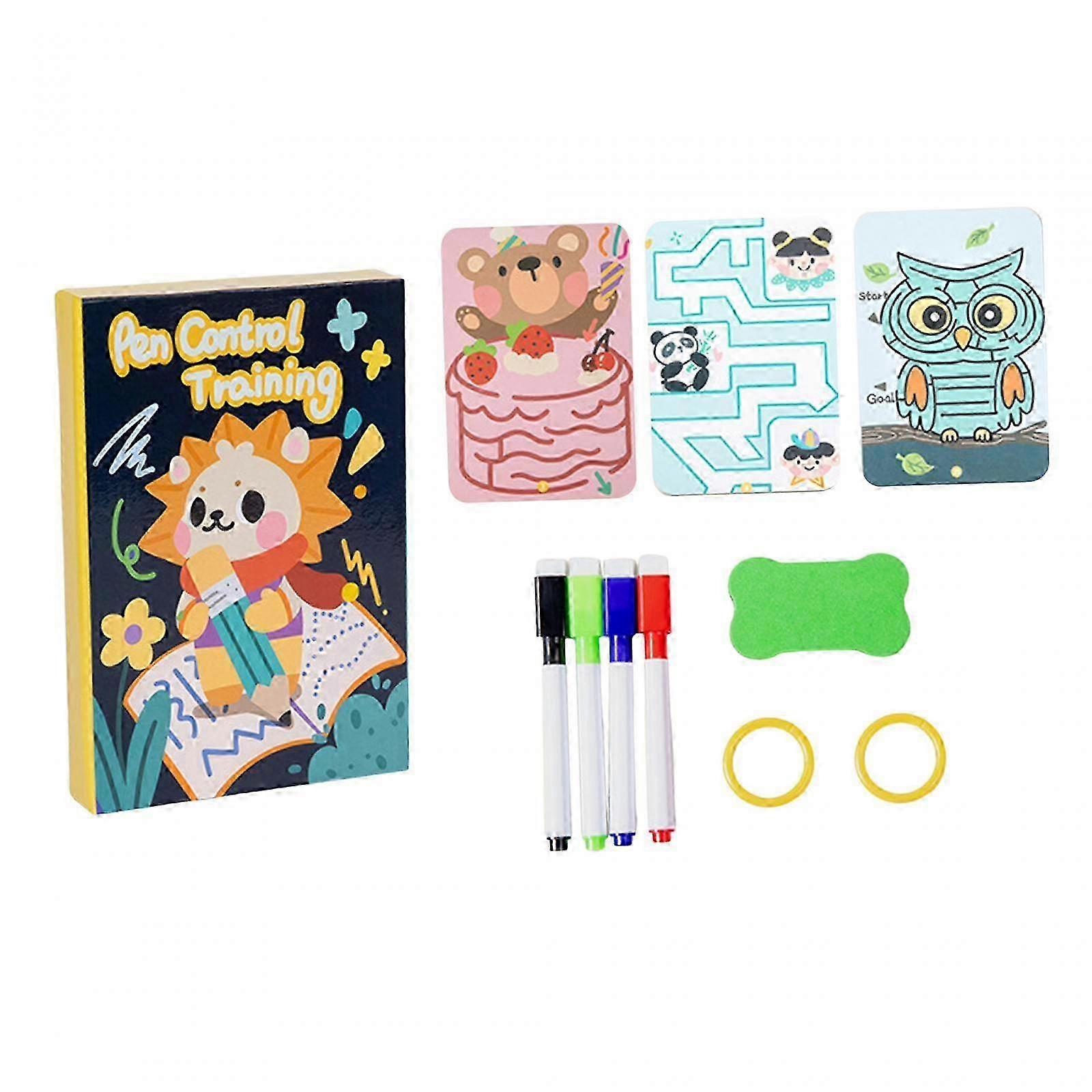 Reusable Practice Copybook, Letter Tracing Workbook, Tracing Numbers Book for Preschool Kids