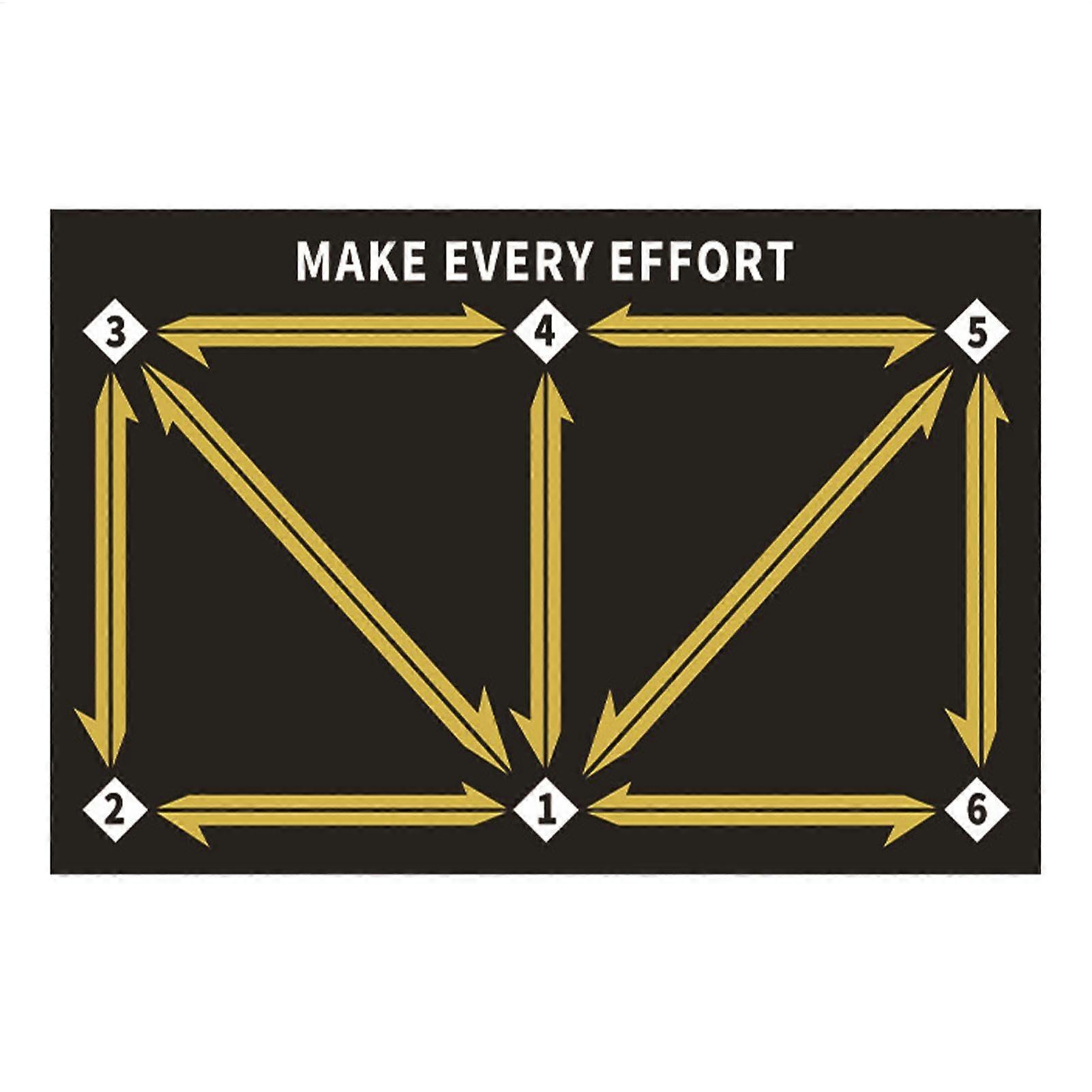 Soccer Footstep Training Mat – Non-Slip, Silent Equipment for All Ages and Skill Levels to Enhance Speed, Strength, and Coordination
