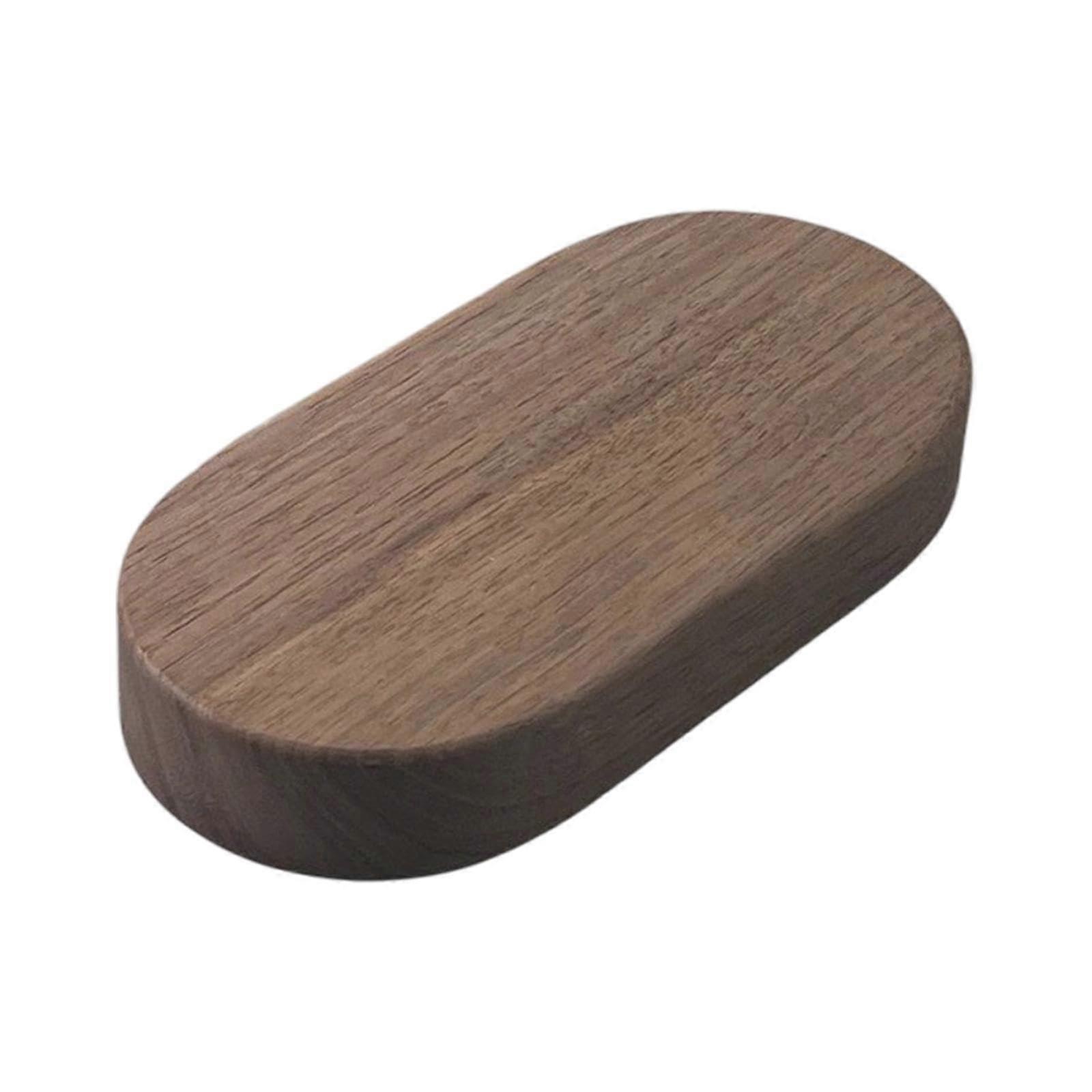 Wooden base, DIY material, multipurpose stand for decorative artworks, car ornaments, mini dolls, Dark Brown