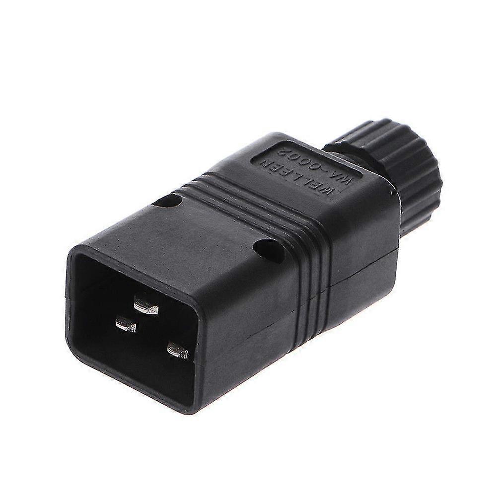 Rewirable IEC 320-C20 Male Connector 16A AC 3 Pin Power Adapter Plug Computer SZRH A-V