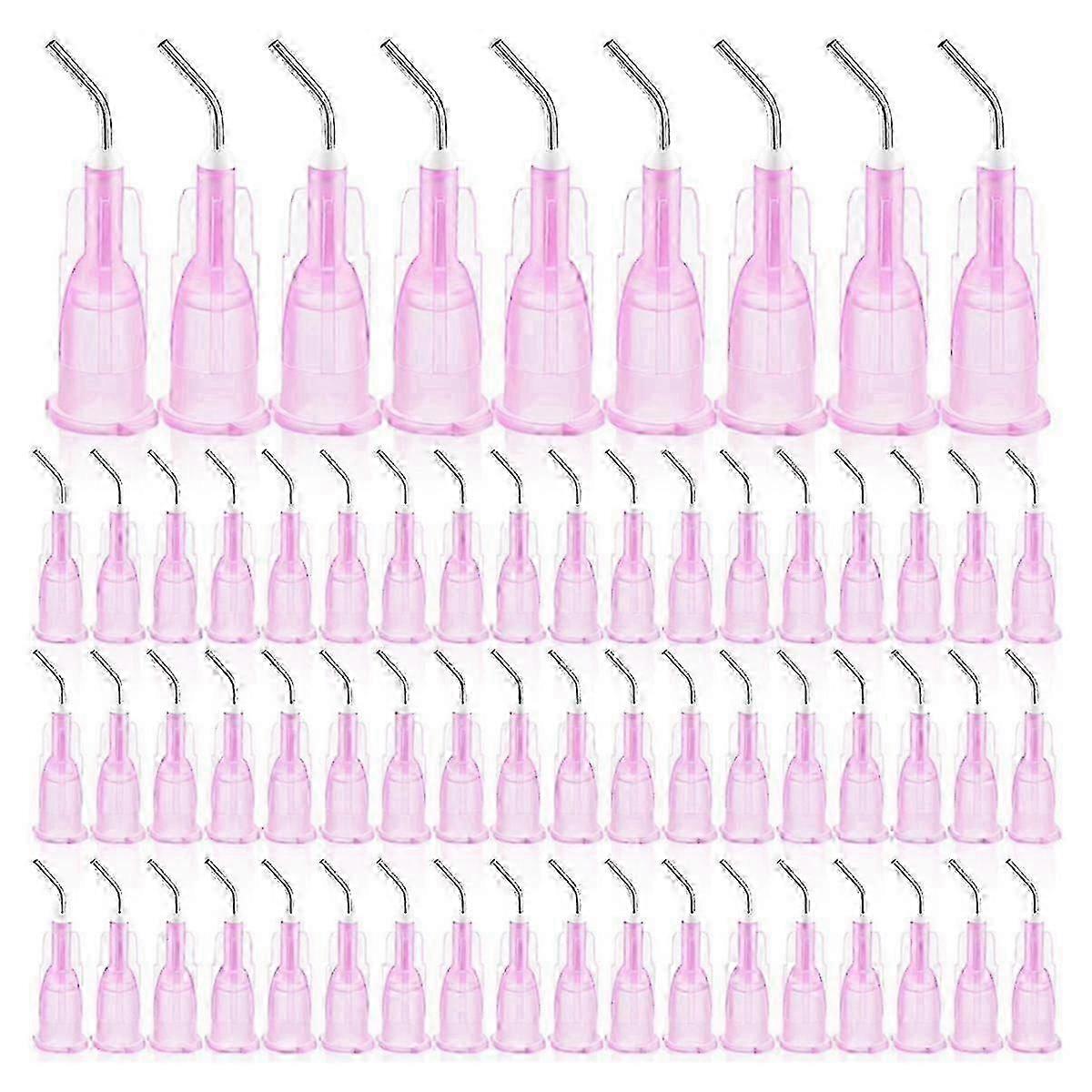 300 Pcs Bent Dispensing Tips Blunt Tip Dispensing Needles Dental Pre Bent Flow Dispensing Needle Tips-Good