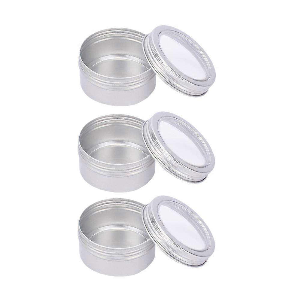 Aluminum Storage Container Round Refillable for General Users 6Pcs