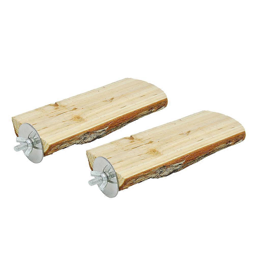 Wooden Pet Platform for Small Animals Durable Cage Decor for Hamsters, Gerbils, Mice & Parrots, Playground Pedal for Pet Entertainment