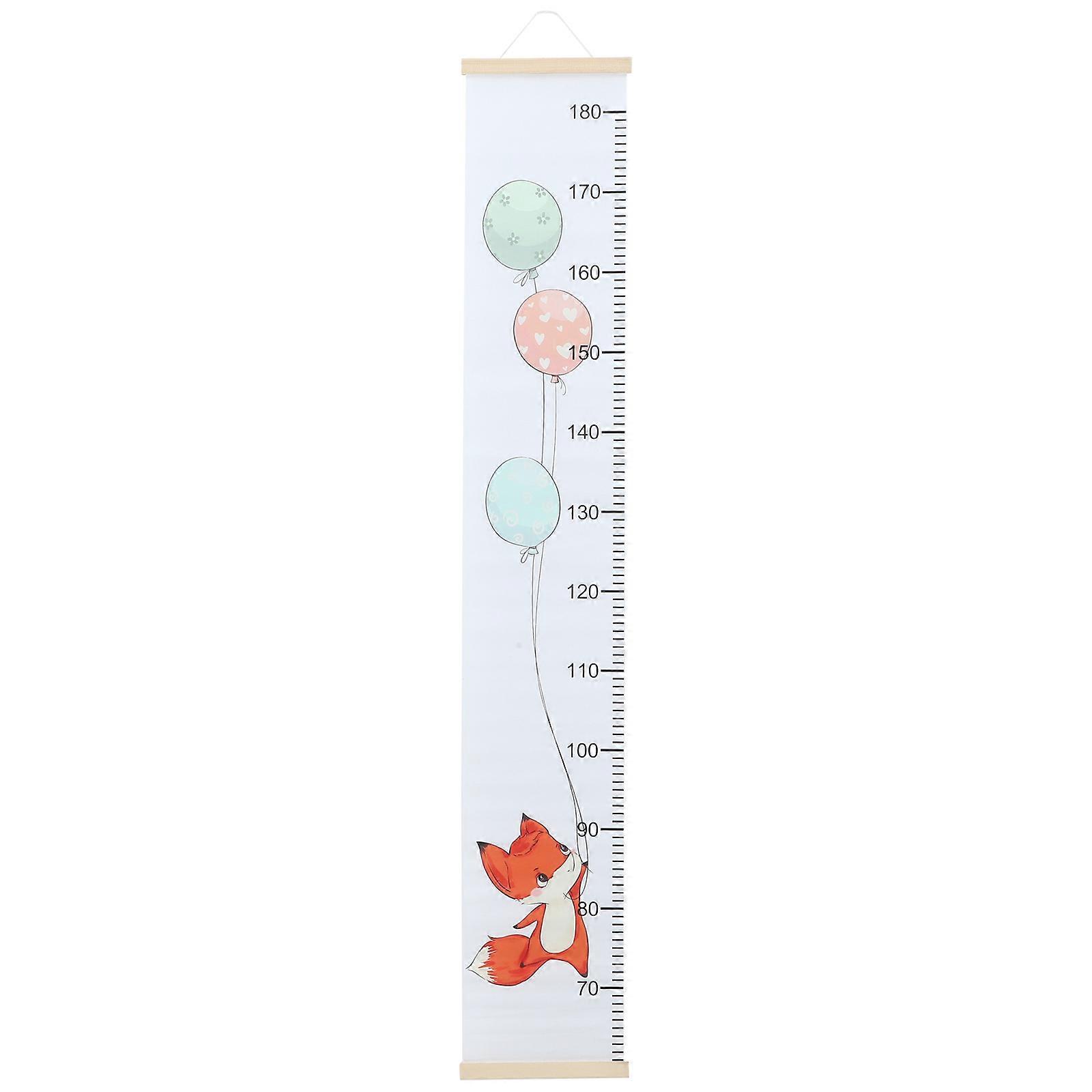 Growth Height Chart Wall Ruler For Bedroom Hanging Measuring Ruler Multi-Colored 128.00X21.00X0.80Cm Non-Woven Fabric Height Measurement 1Pack