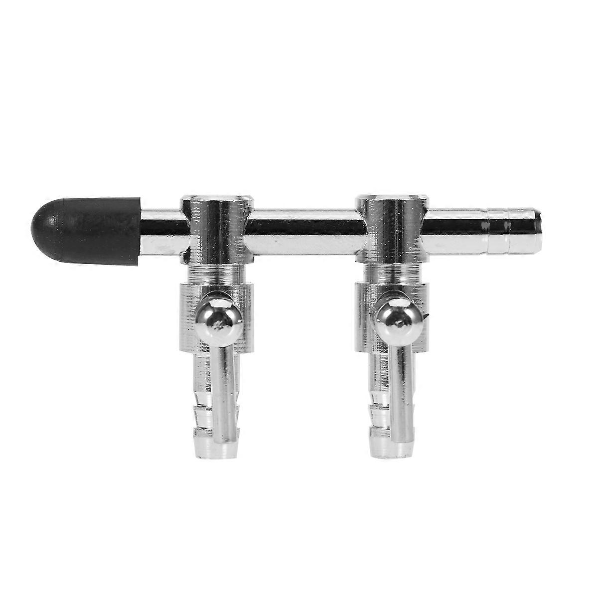 Splitter Silver Control Inline Air Pump Flow Lever for Aquarium