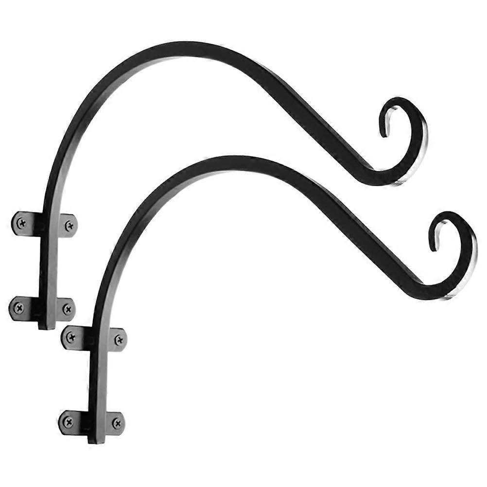 Wall Mount Planter Hook Flowerpot Hanging Bracket Patios Hallways Smooth Finish Decorating 1Set
