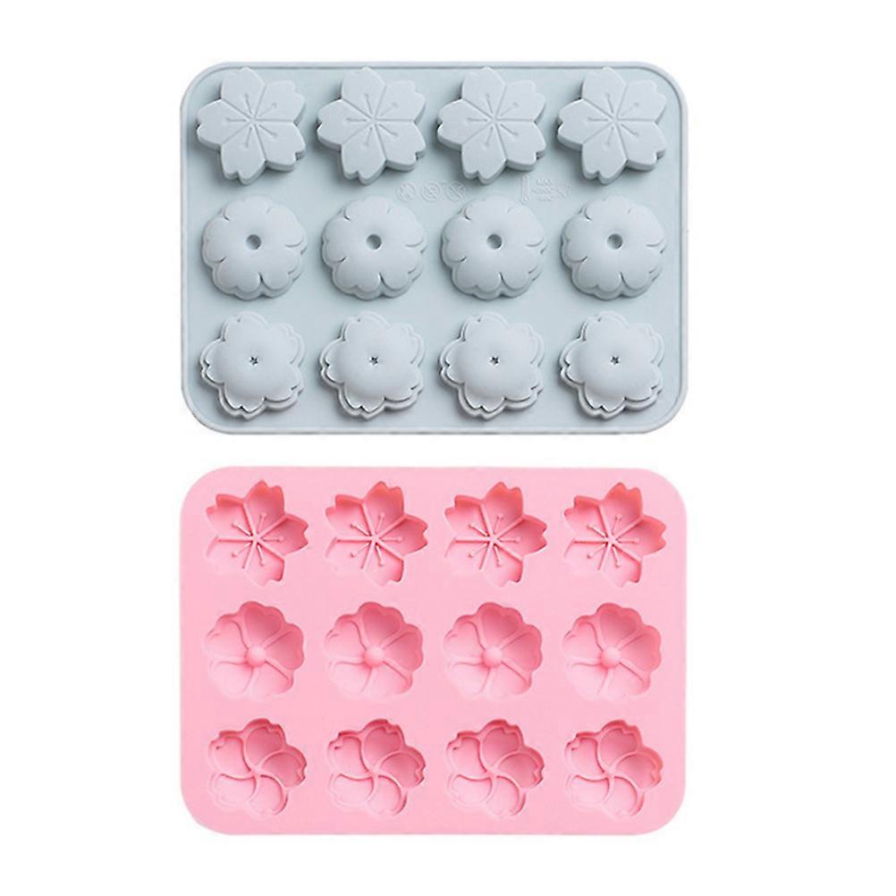 Flower Molds For Chocolate Silicone Baking Gadget Friends 17x12.6x1.2cm 2Pcs