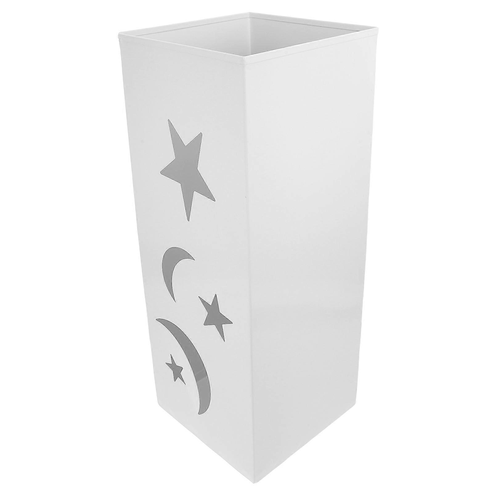 Metal Umbrella Stand with Star Moon Design for Indoor and Outdoor Use Efficient Water Drainage and Versatile Storage