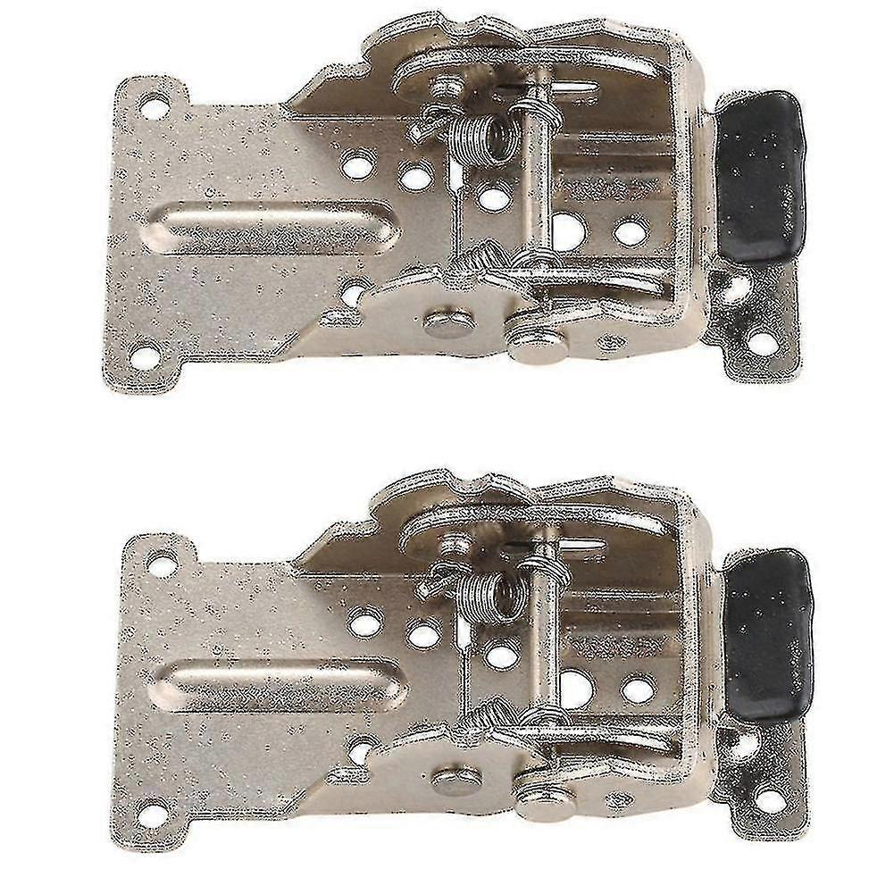 2pcs 0-90-180 Degree Self-locking Folding Hinge Table Legs Silver