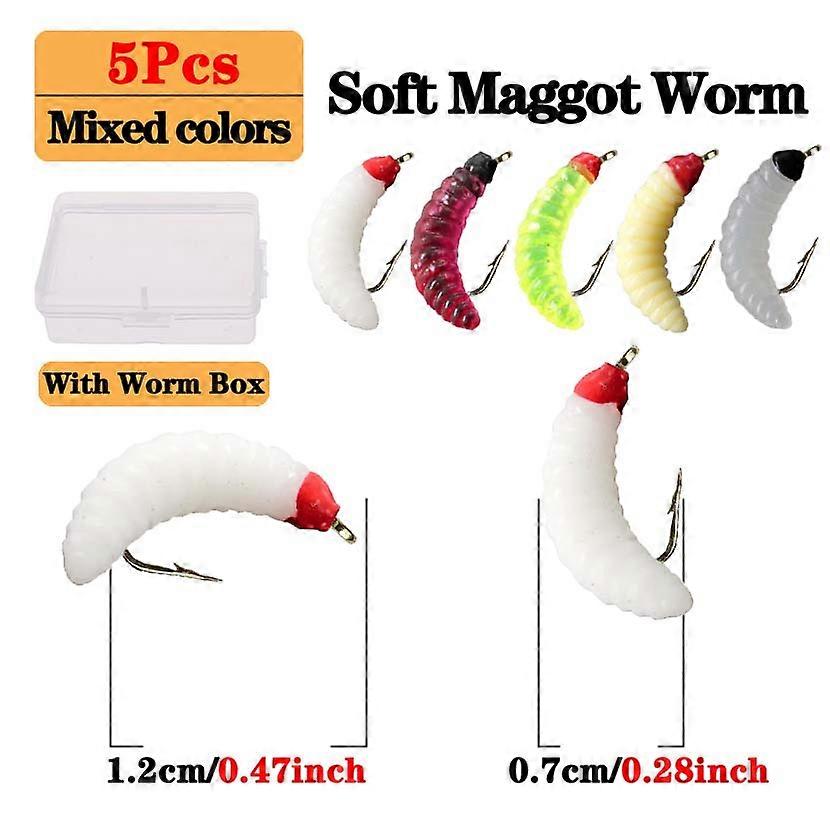5/10Pcs Brass Bead Head Fast Sinking Caddis Nymph Fly Trout Fishing Flies Artificial Insect Fishing Bait Lure
