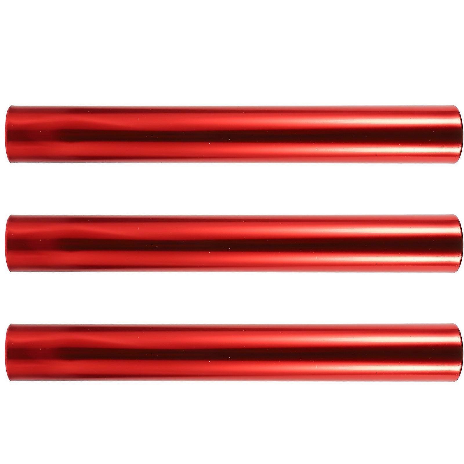Lightweight Relay Sticks Running 11.79X1.49X1.49in Race Tool Athletes 3Pcs