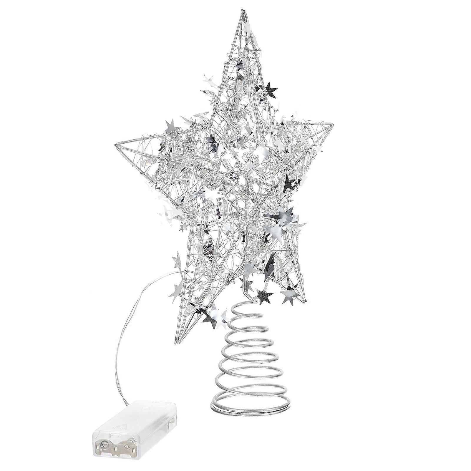 Decorative Tree Toppers Luminous Star for Artificial Trees Festive Occasions 30X25.5CM 1Pack