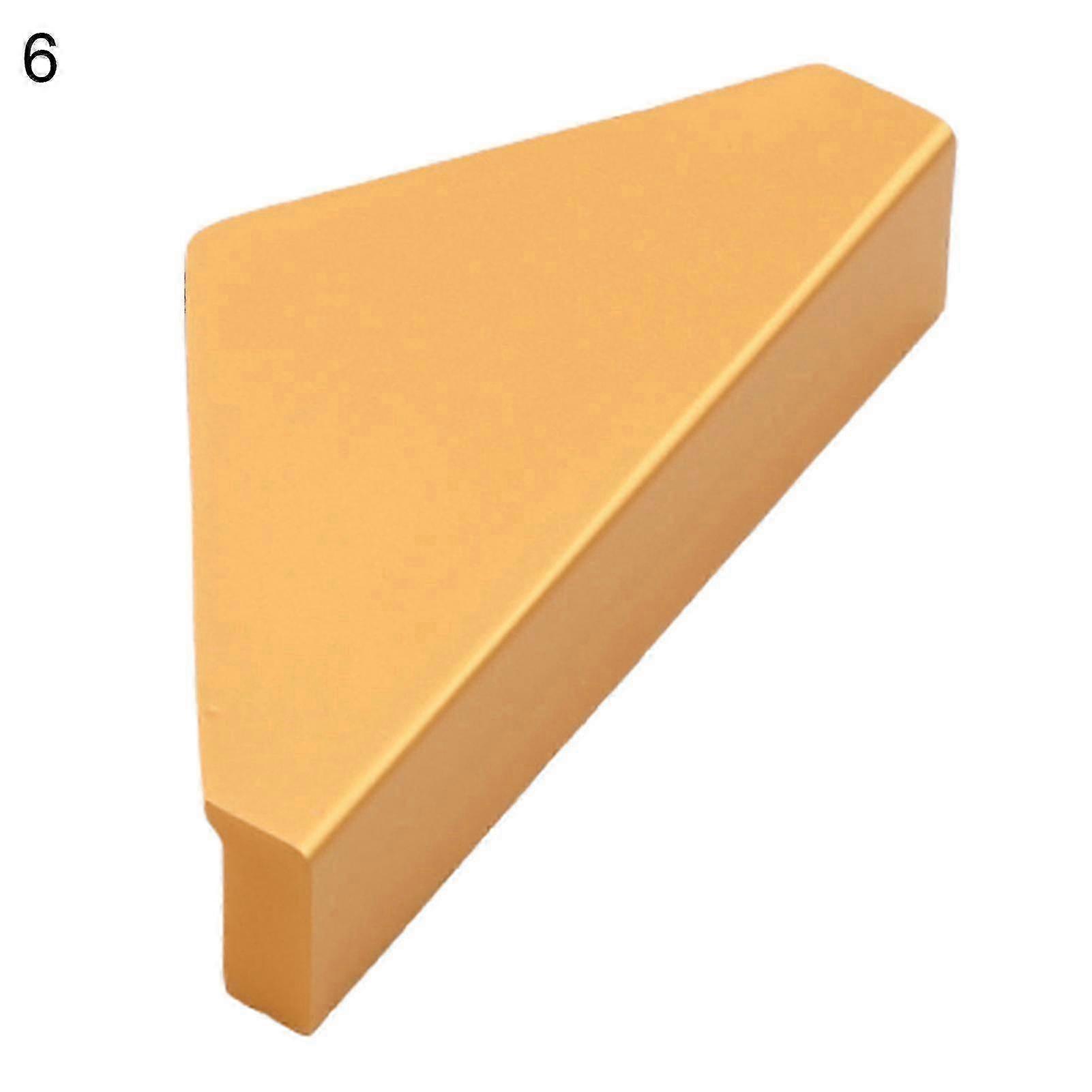 Modern Style Exquisite Semicircle/Triangle Shape Brushed Brass Drawer Handles for Kitchen