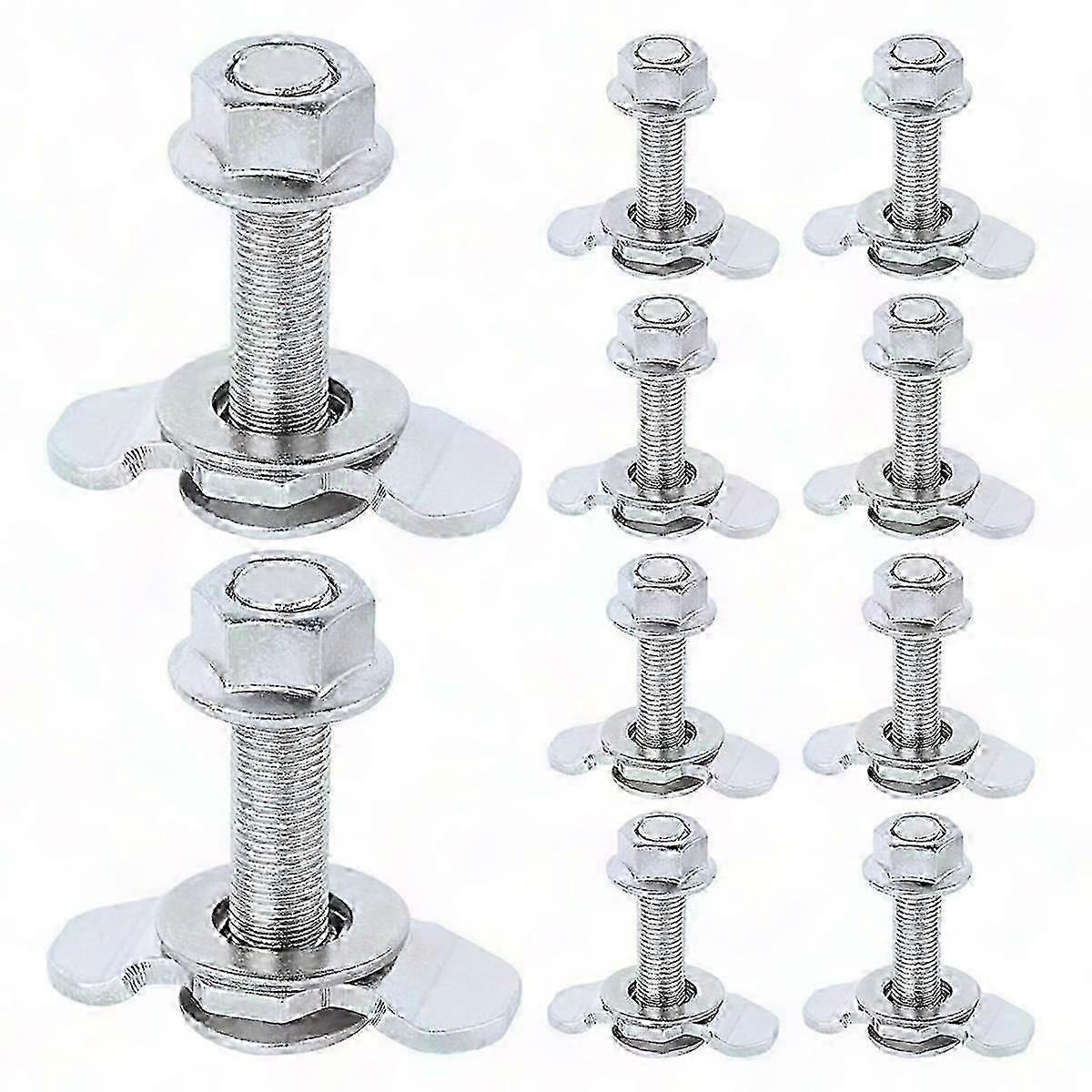 L Track Threaded Stud Fittings L-track Threaded Double Stud Lug Fitting Tie Down, Used With L Track Rails, Silver