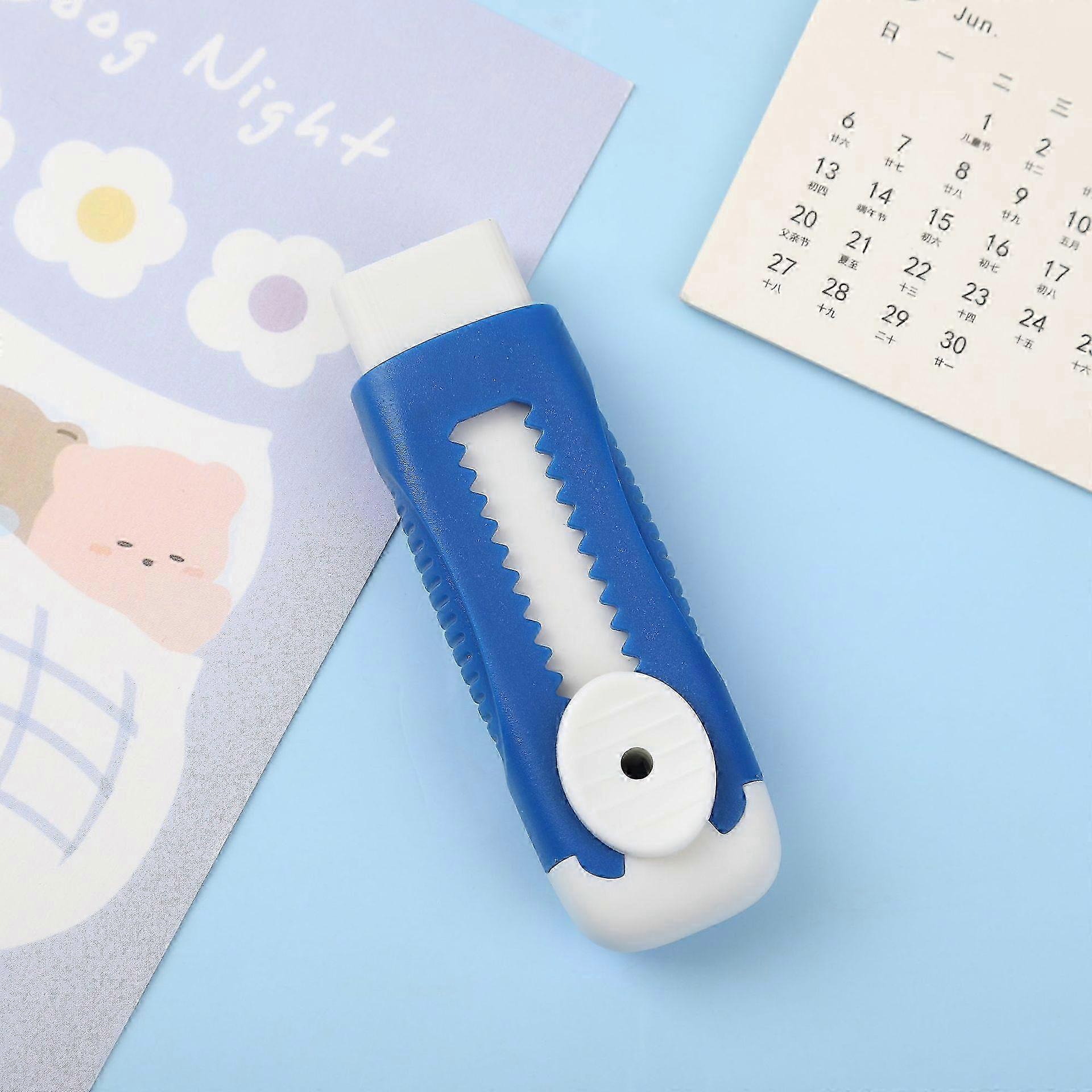 1pc Push-Pull Macaron Eraser for Art, Writing, and Drawing - Non-Abrasive, Easy-Glide Office Supplies