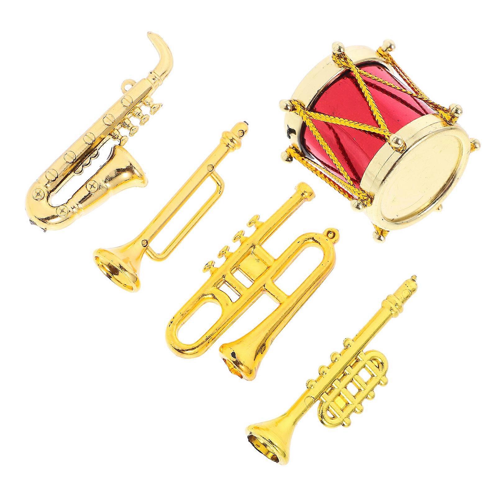 Small Instrument Model Mini House Simulation Instrument Models Decoration Collectors 5Pcs