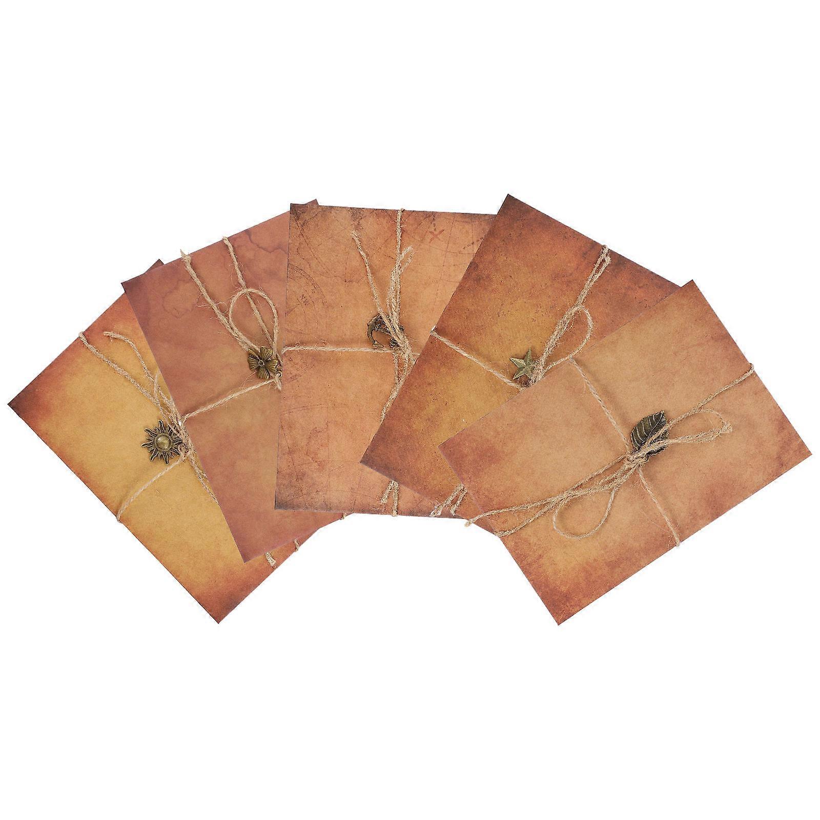 Stationery Paper and Envelopes Set Vintage Paper and Envelope Antique Looking Paper Old Style Envelope Valentine's Day 5Set