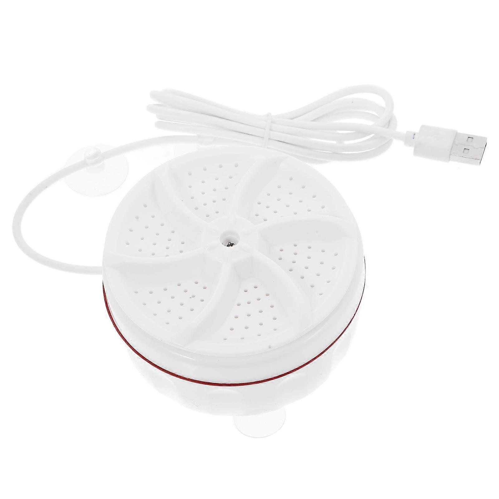 Turbine Small Washing Machine Dual-chamber Underwear Cleaner Machine Students Professionals 3.5×3.5×2.1in 1Set