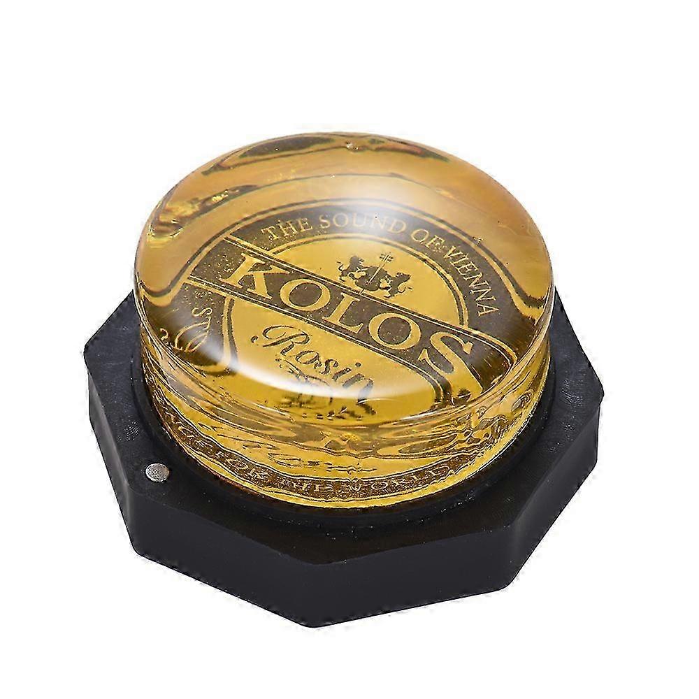 High-Class Low Dust Yellow Rosin Colophony Transparent Rounded Universal for Bowed String Musical Instrument Violin Viola Cello Erhu