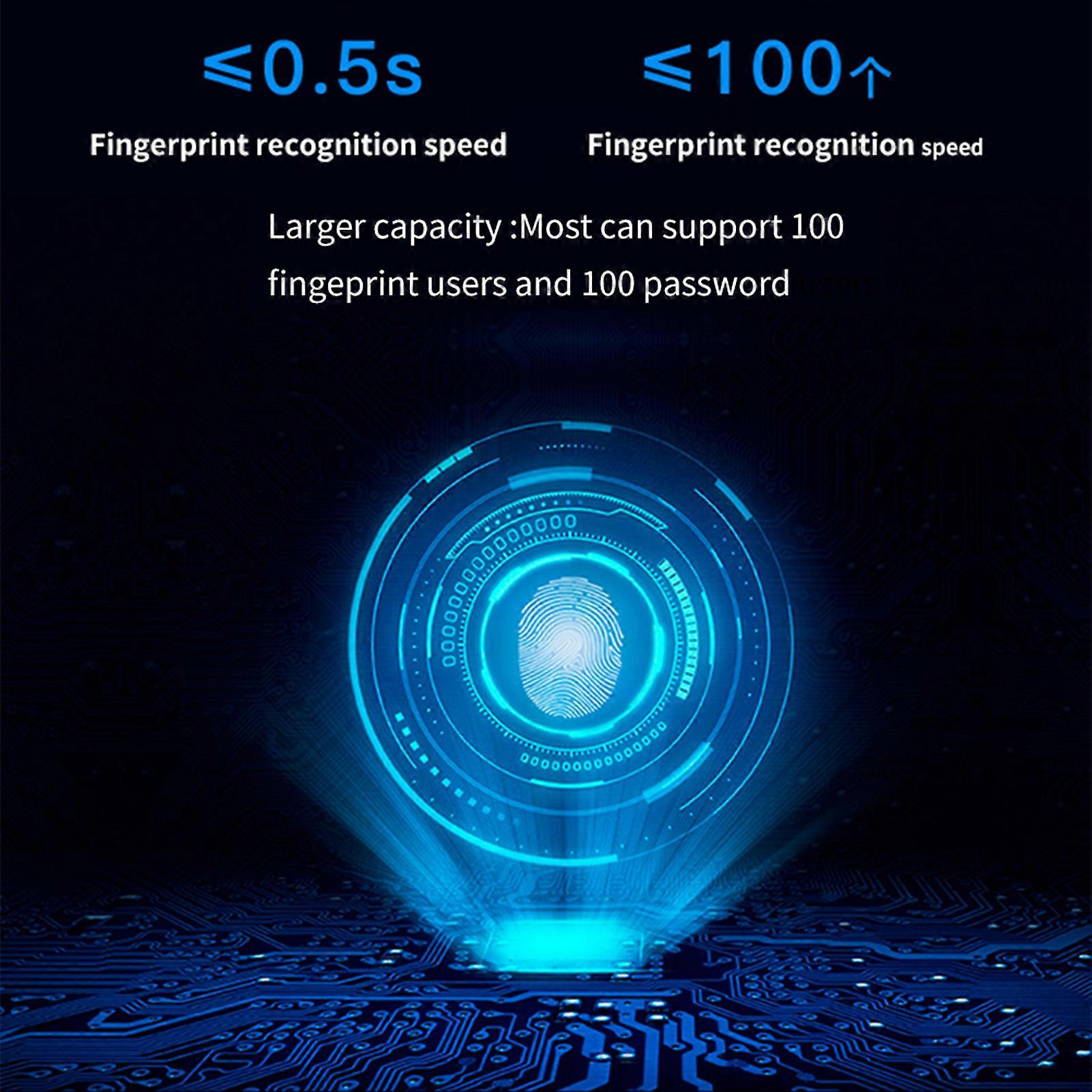 Intelligent Smart Fingerprint Password Key Security Door Lock for Home Office