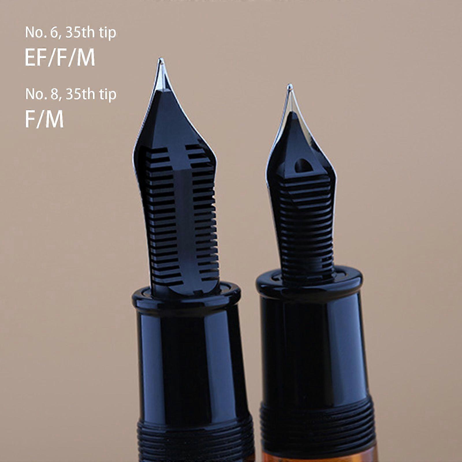 Majohn P139 Στυλογράφος Εμβόλου #6 #8 EF/F/M Nib Ορειχάλκινο Έμβολο Δώρο ΓκριP0Mr