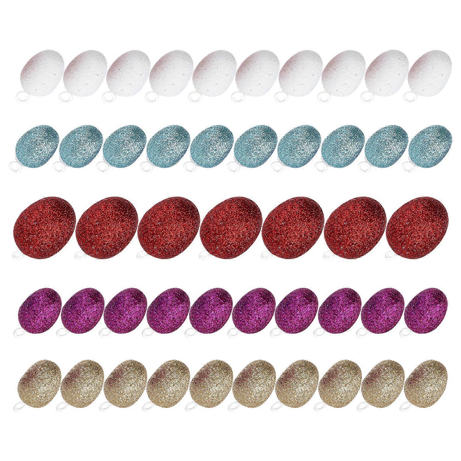 Artificial Eggs present And Decoration Multi-Colored Foam 100Pcs