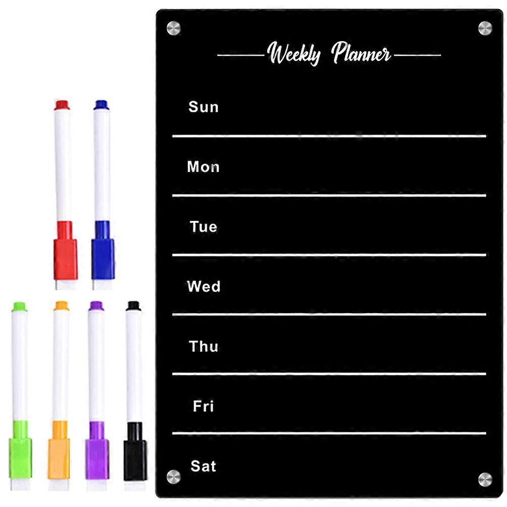 Whiteboard Planner Schedule Reminder Fridge Accessory 42X29.7CM Eraseable Writing 1 Set