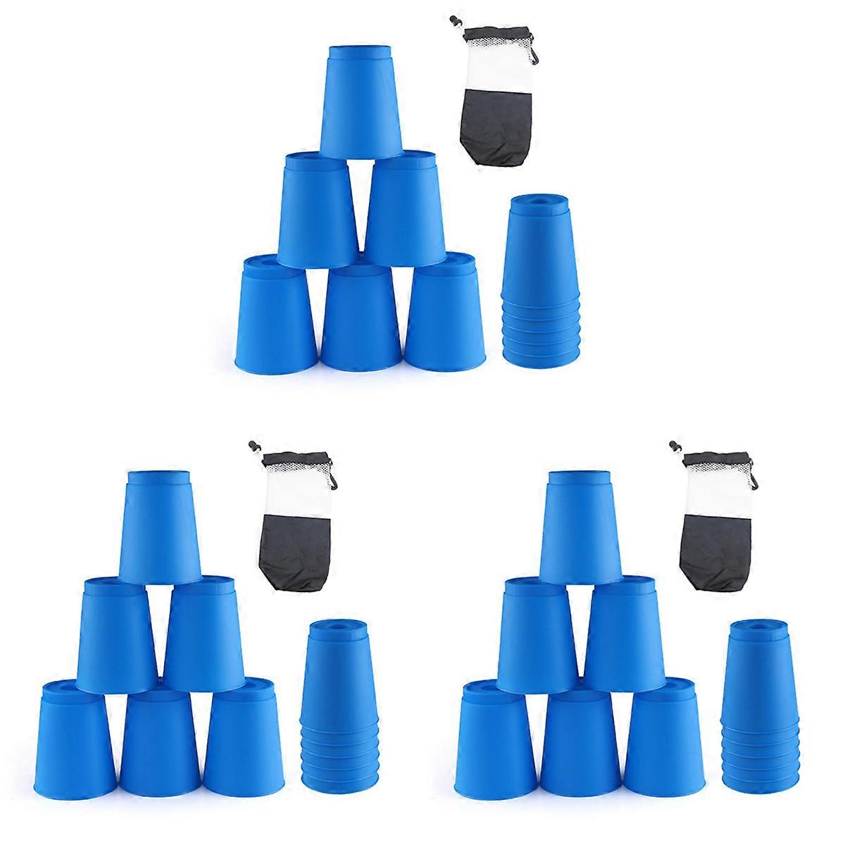 12Pcs Kid Quick Stacking Cups Set Mini Speed Training Game