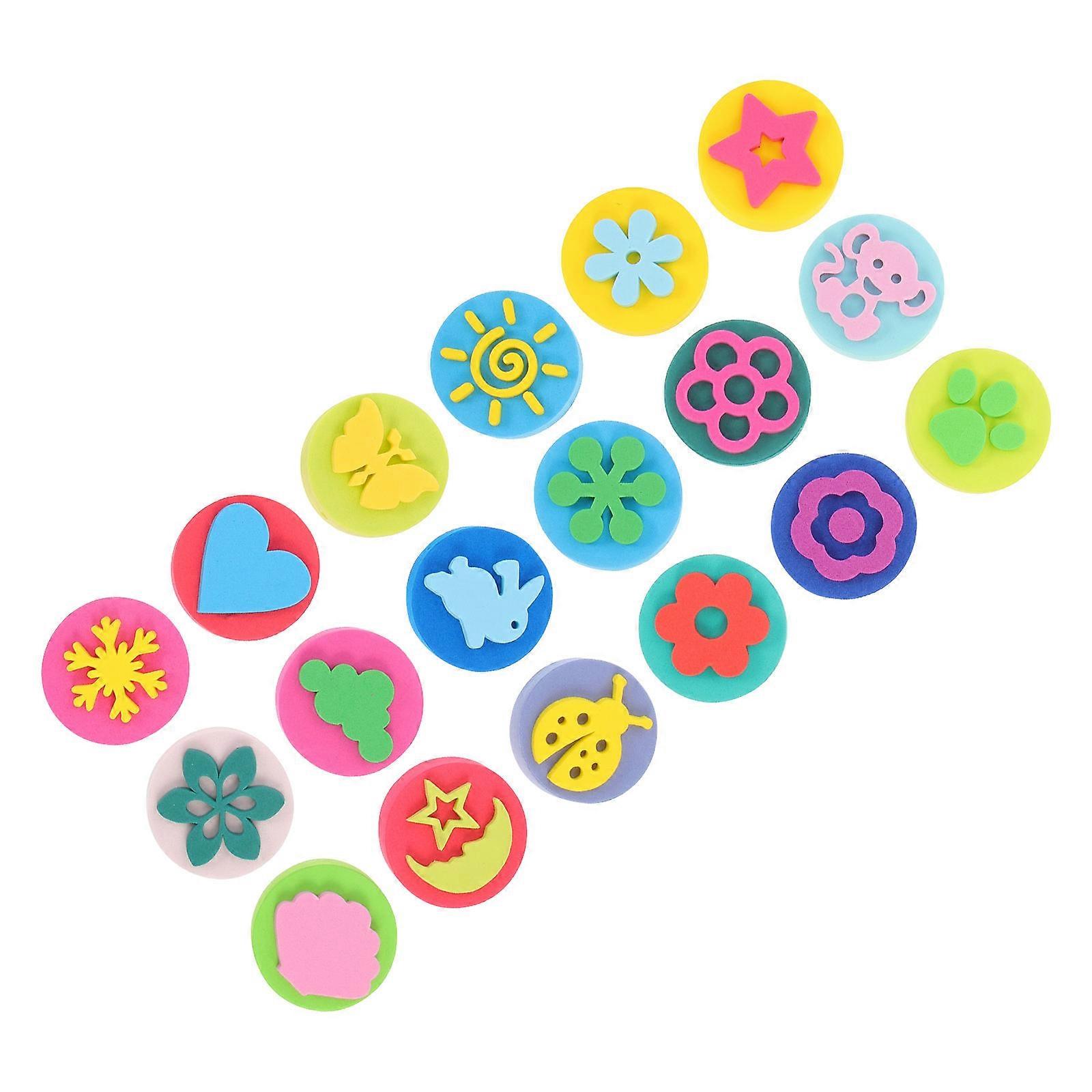 Cartoon Decorative Signet Painting Stamper Set for Mixed Styles, Creative Fun, Kindergarten Activities & Crafting Parties – 18pcs
