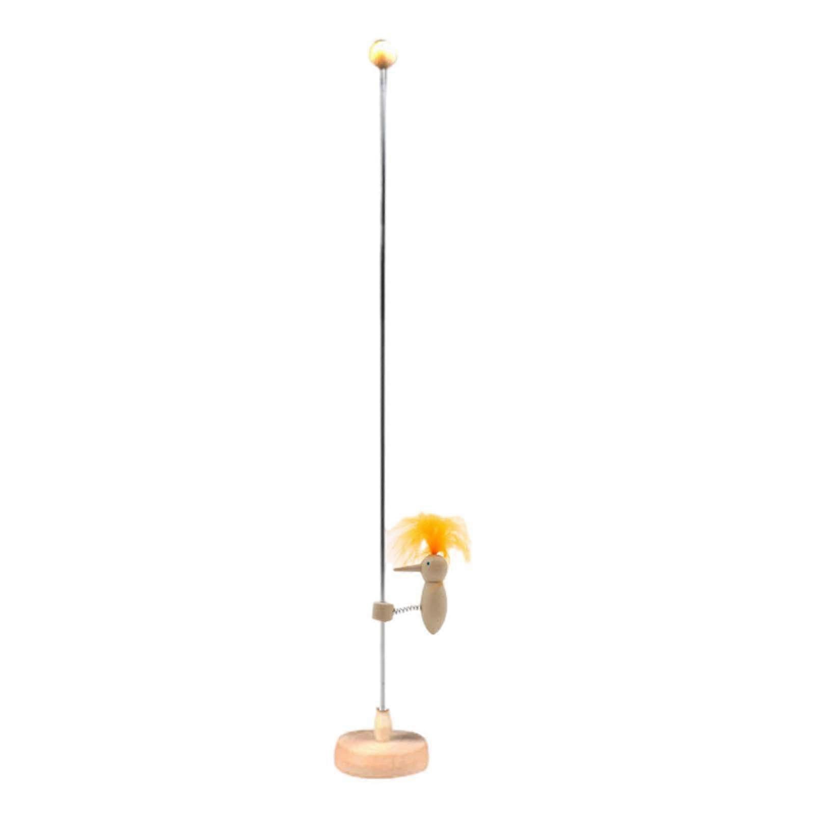 Wooden Bird Perch Toy, Bird Perch Pick Push Toy, Practical Spring Bird for Teens and Children