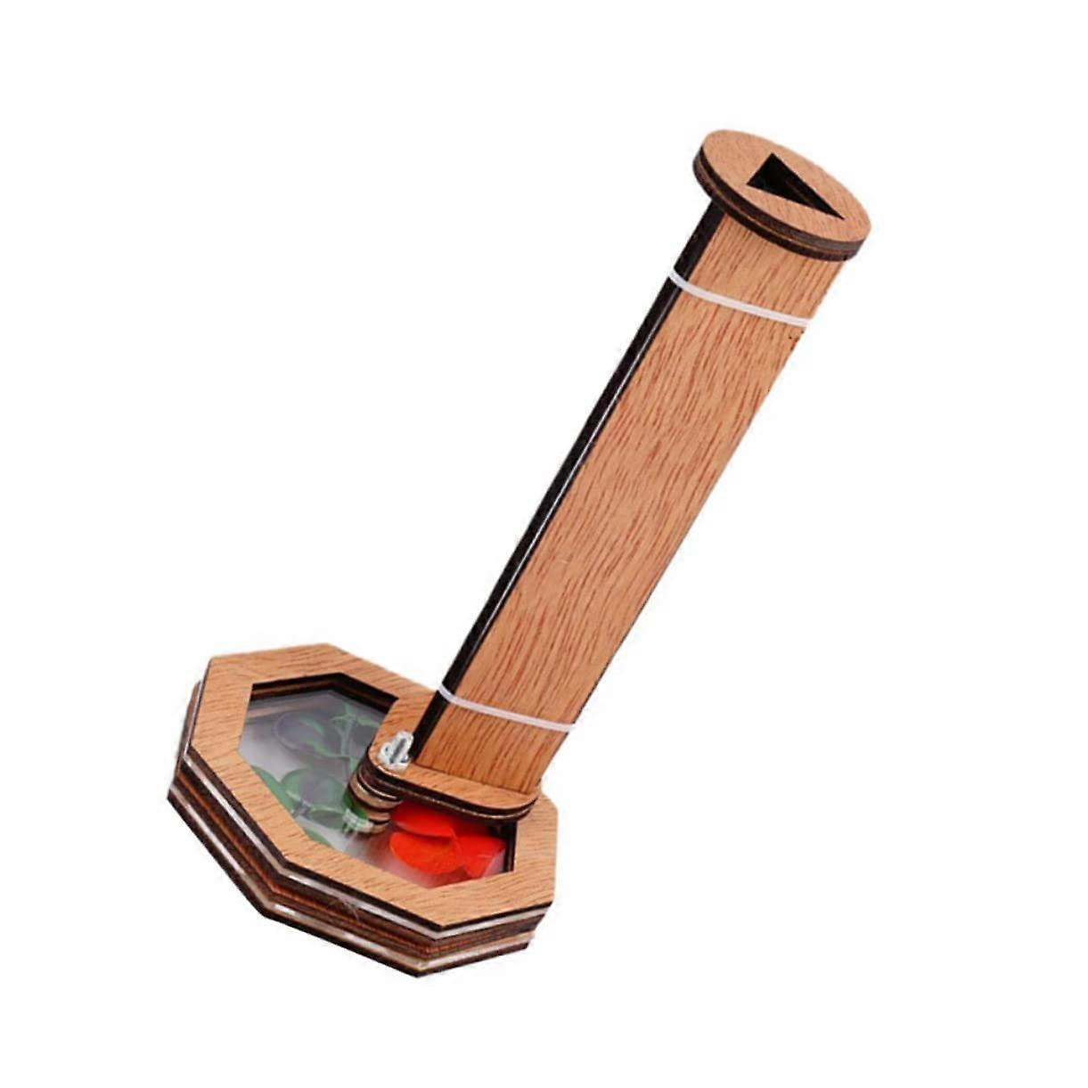 Wooden Kaleidoscope Kit Toddler Toy Various Patterns for Imagination