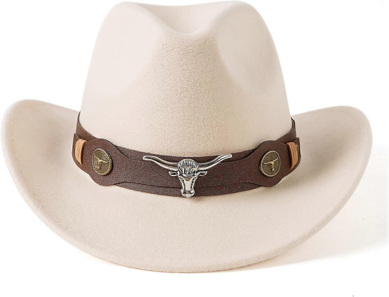 2025 Mais Recente Modelo Clássico Feminino Cowboy Ocidental Cowgirl Chapéus com Cinto Largo