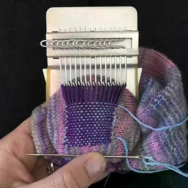 Diy Creative Braiding Patching Machine Hand Knitting Wooden Speed Weve Type Small Loom Tool Stitching And Knitting Loom