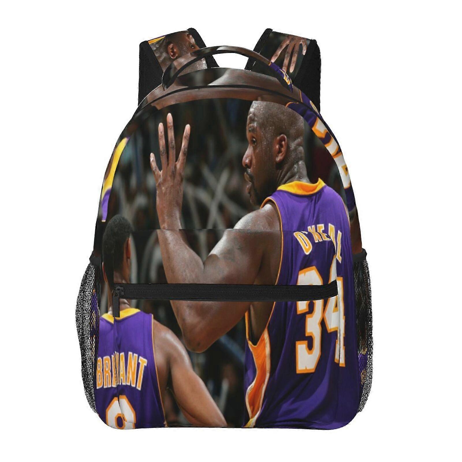 a27 Shaquille O'Neal Backpack for Travel and Outdoor, Durable Rucksack with Full Print Design, Large Capacity Bag for Daily Use o27