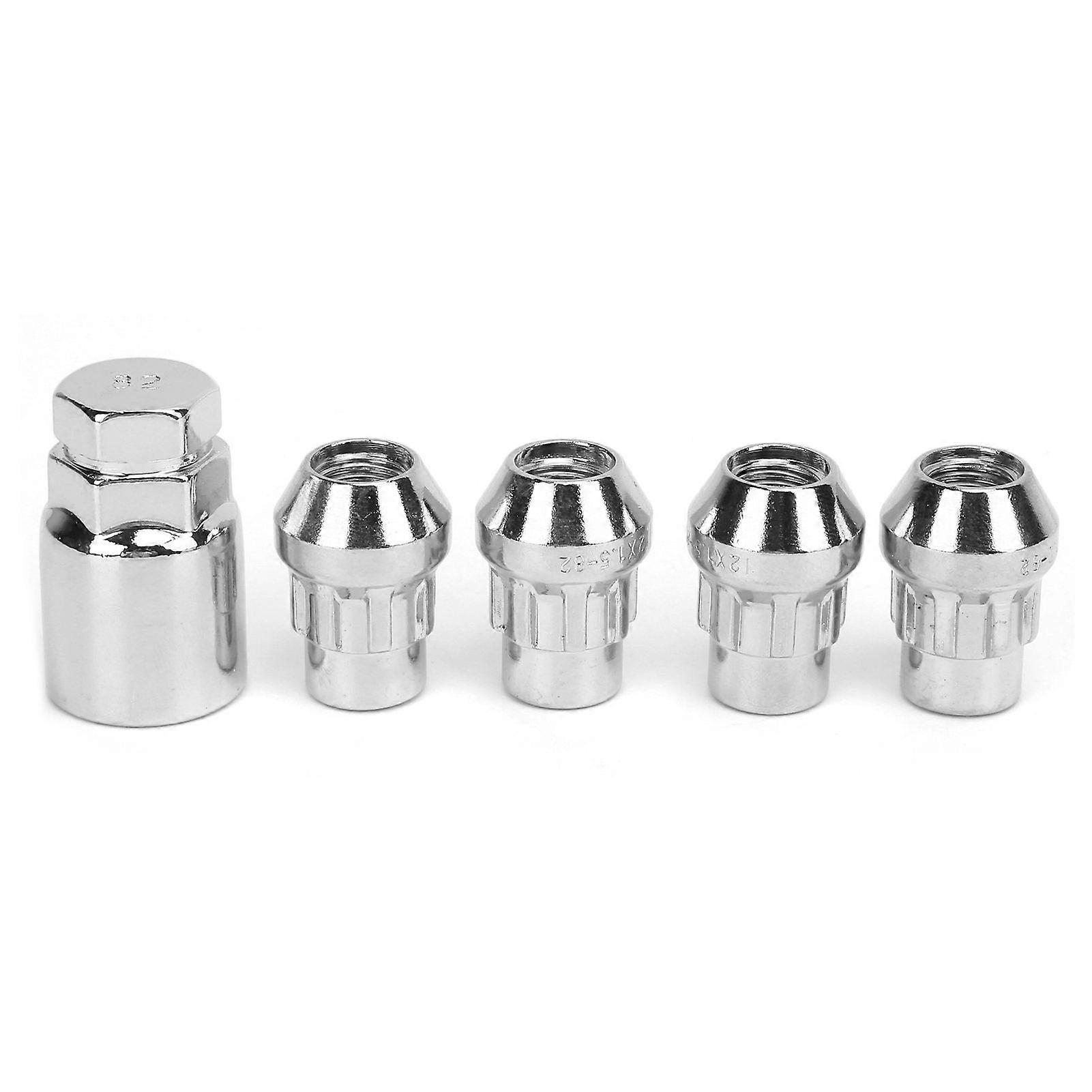 4PCS Car Wheel Nut Locks M12x1.5MM 32MM Înălțime Oțel Componente universale pentru automobile