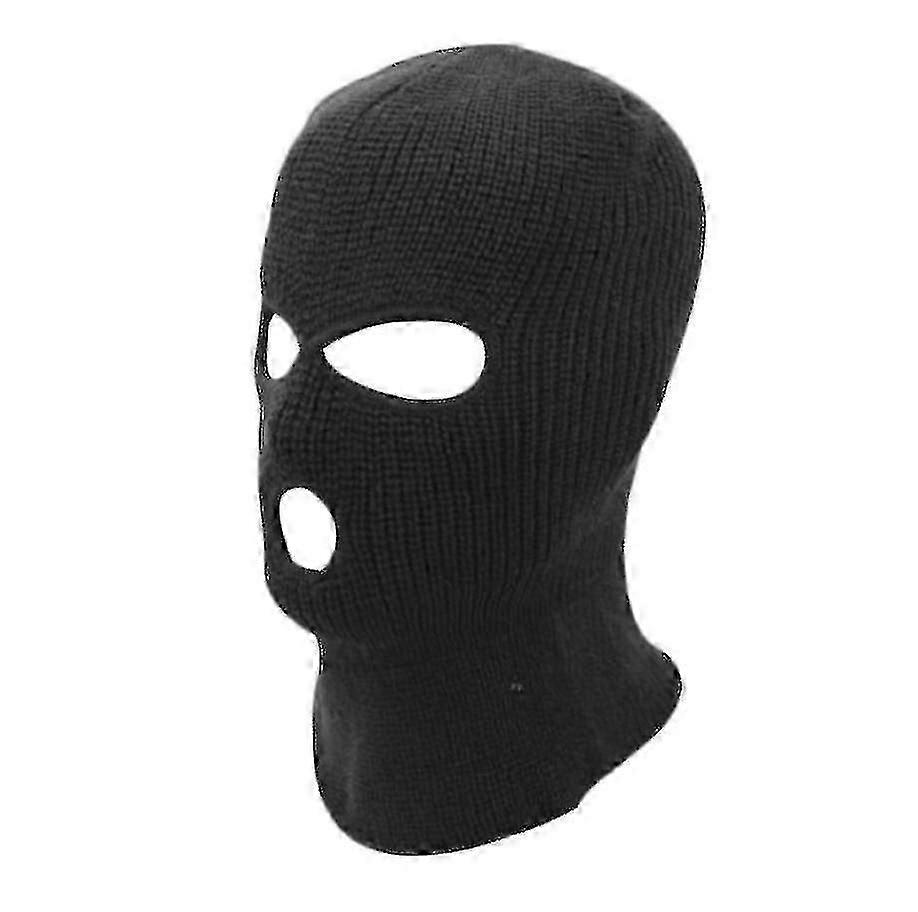 3 חורים סריג מסכת סקי כיסוי פנים מלא עבור ספורט בחוץ חם חם רך