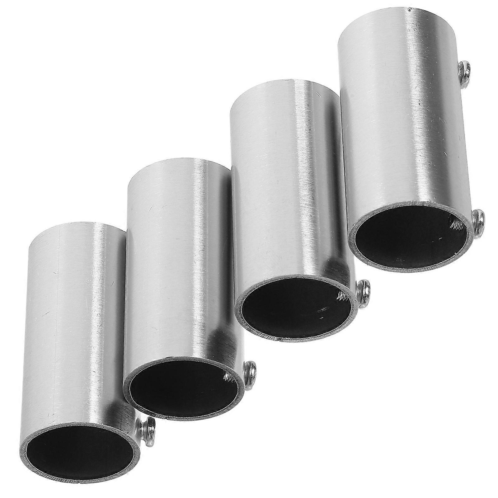 Handrail Fitting Stainless Steel Pipe Coupling Piping Connection Stability Diy Enthusiasts 25mm Inner Diameter 4Pcs