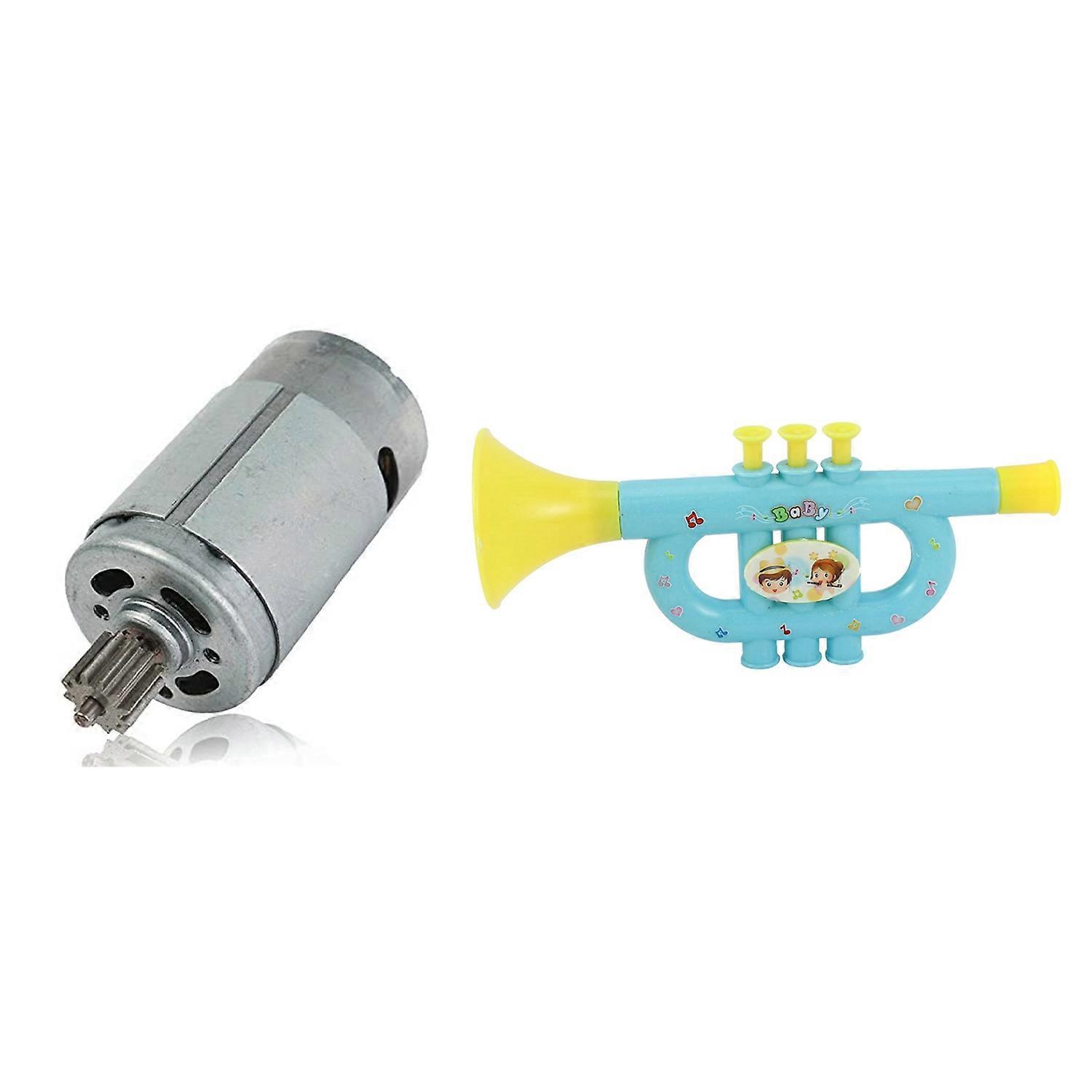 Colorful Children's Blowable Trumpet & Universal 390 18000RPM Electric Motor RS390 6V Motor Drive En