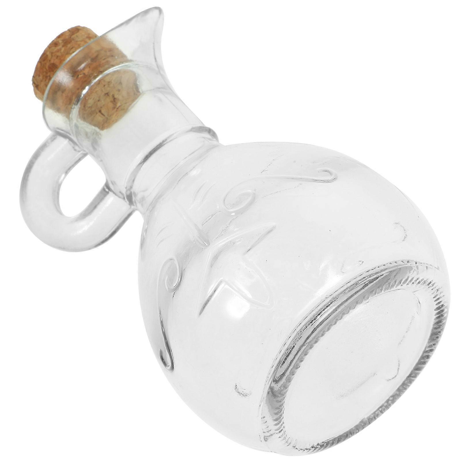 Transparent Glass Oil Dispenser Bottle for Kitchen Use with Practical Spout Everyday Storage Solution