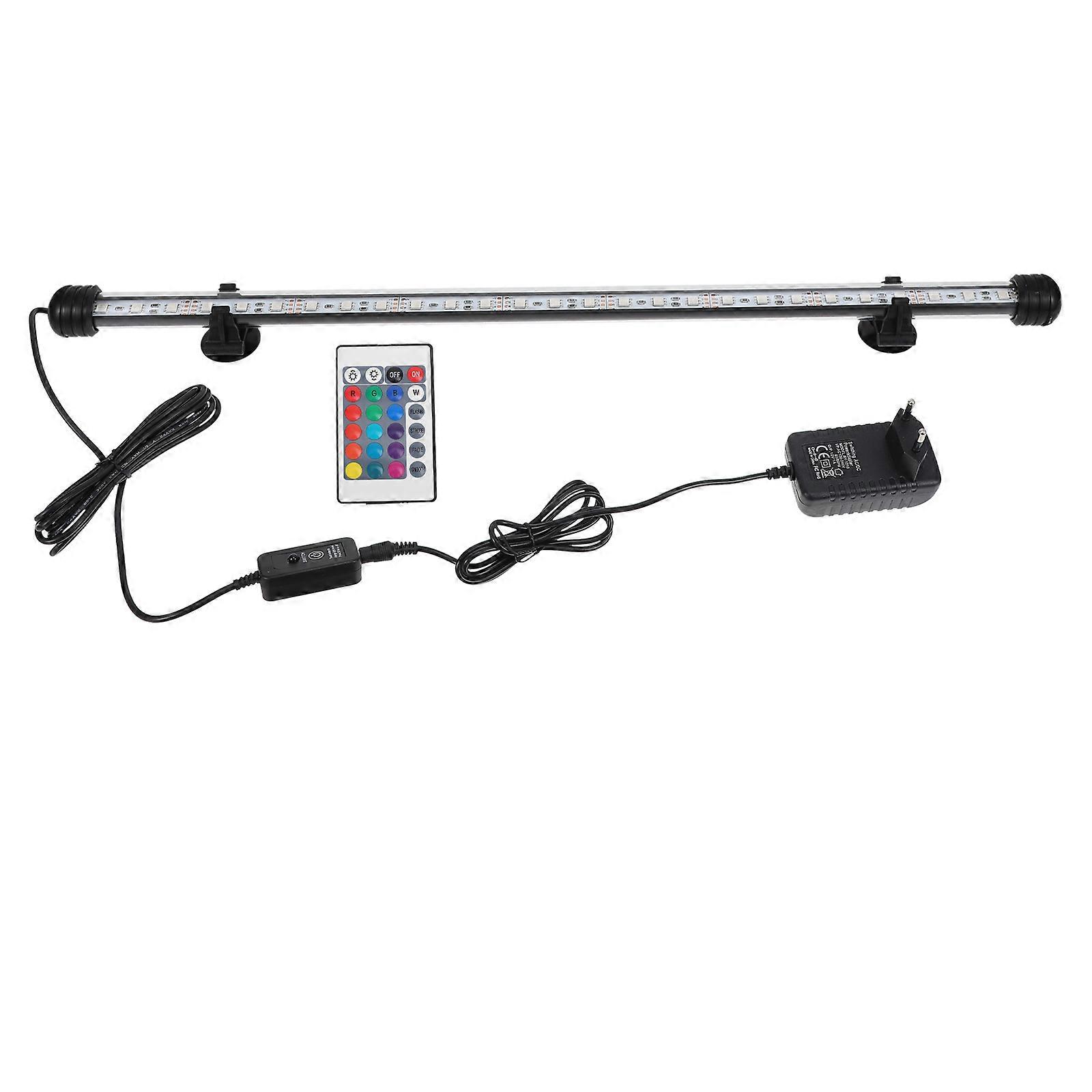 Fish Tank Light Square Acrylic Underwater Lighting Remote Control RGB Color Changing 1Pcs