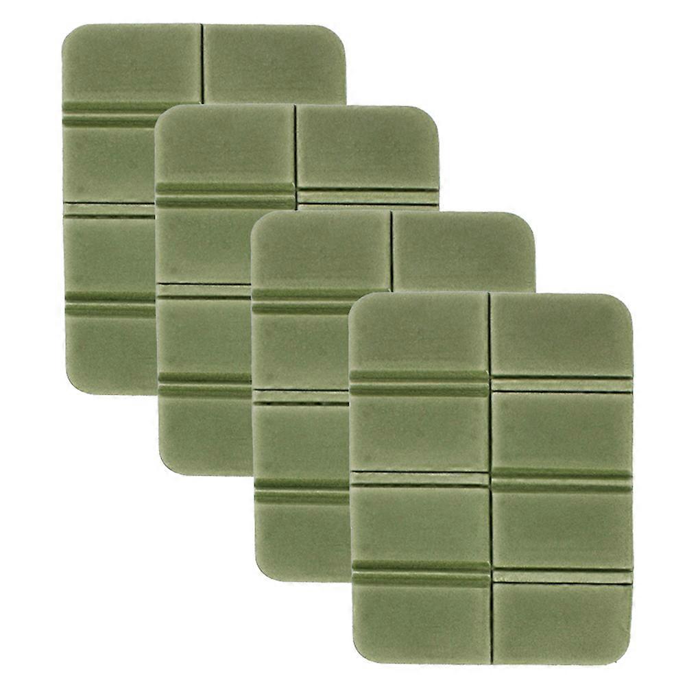 Portable and Durable Outdoor Seat Pads for Camping with Environmentfriendly Material Green 4 Pieces
