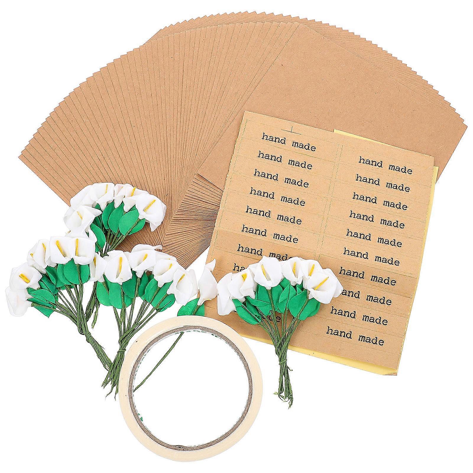 Floral Wrapping Paper Set Bright Special Events Easy To Use 50Sets