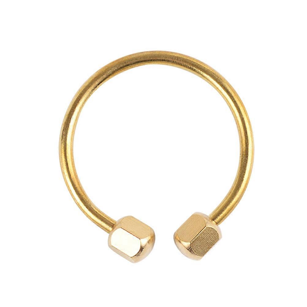 Handmade Unisex Keychain with Sturdy Brass Material and Anti Lost Design for Holding Keys Golden 1PC