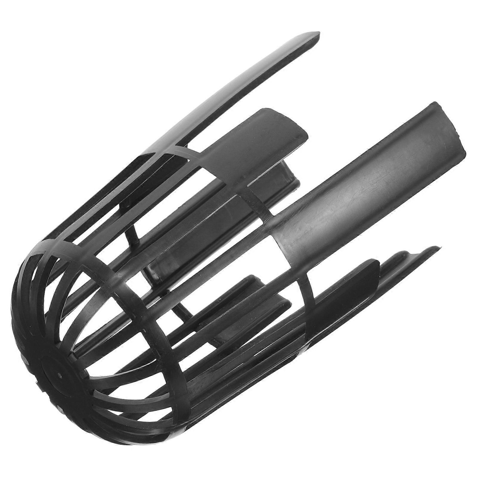 Rain Gutter Screen Guard Gutter Downspout Protector Black Outdoor Easy To Wash Residue 1Pcs