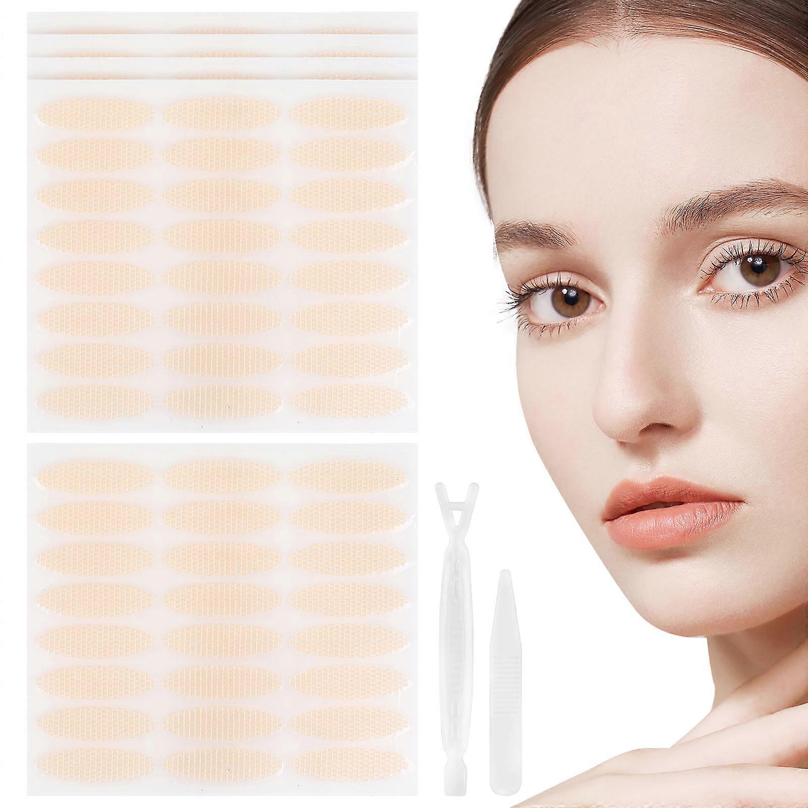 Invisible Lace Double Eyelid Tape Strips – 240 Pcs Comfortable Self Adhesive Stickers for Hooded Eyes, Instant Eyelid Lift for Daily Makeup and
