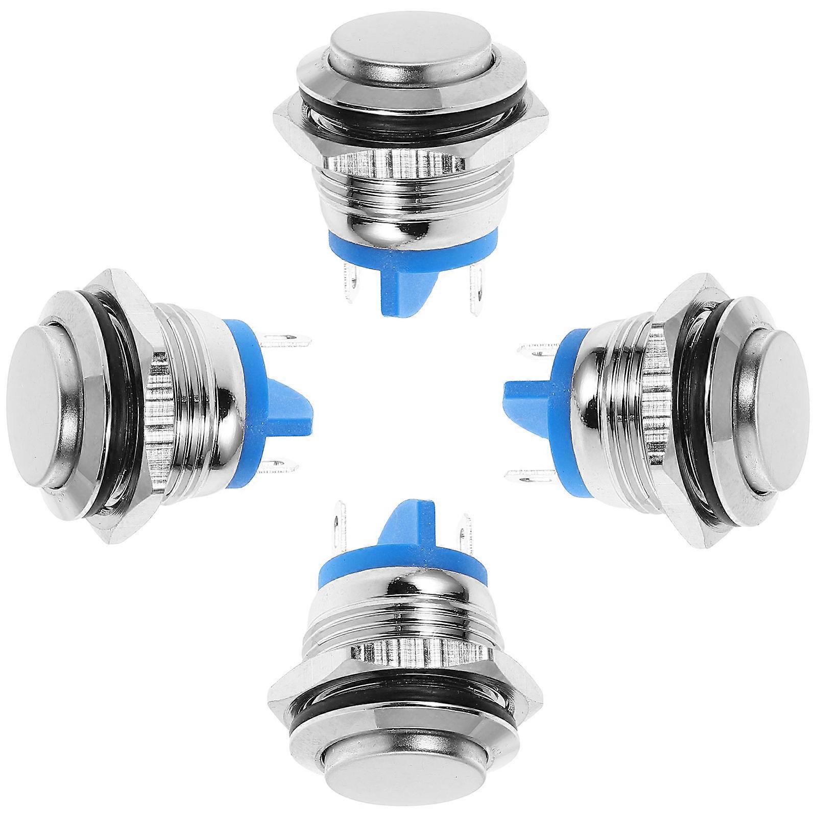 4pcs Wired Doorbell Button Replacement Kit for Home Office Doorbell Push Buttons Easy Install