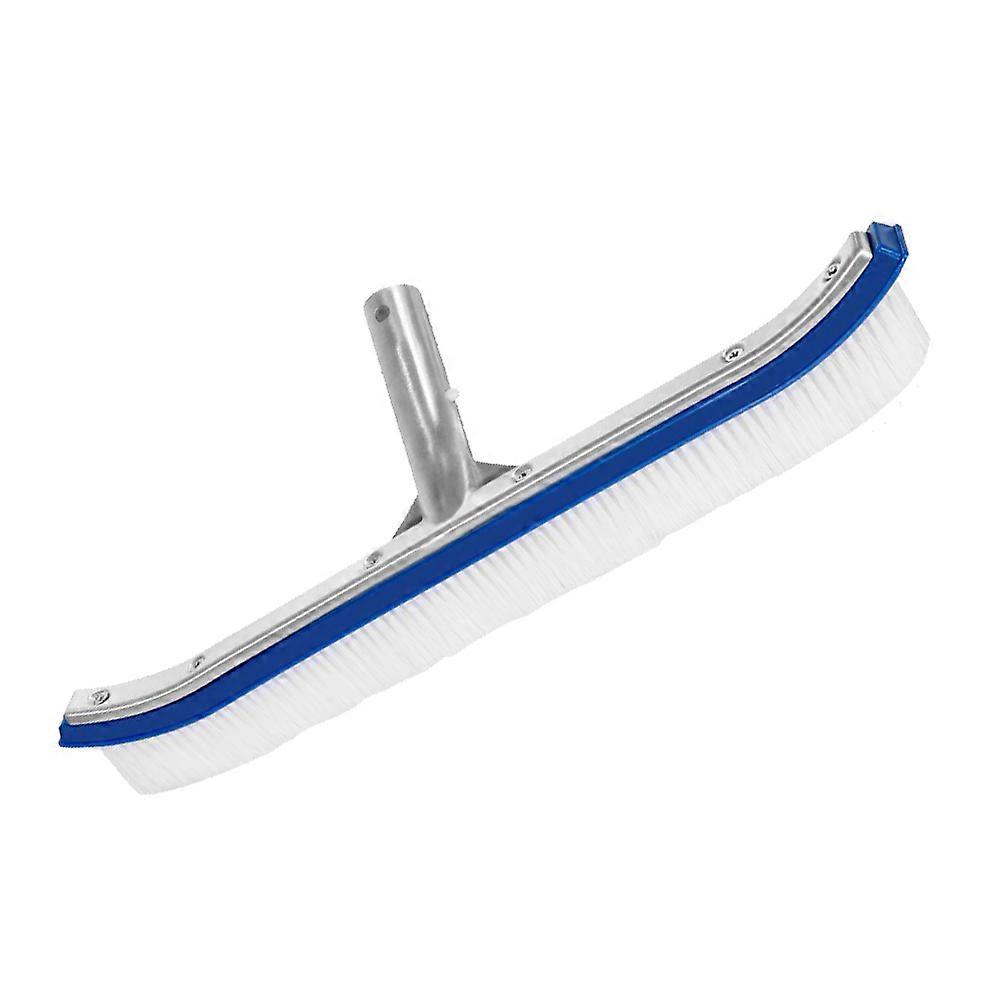 White Heavy Duty Cleaning Brush with Plastic Bristles for Swimming Pool and More 18 Inch