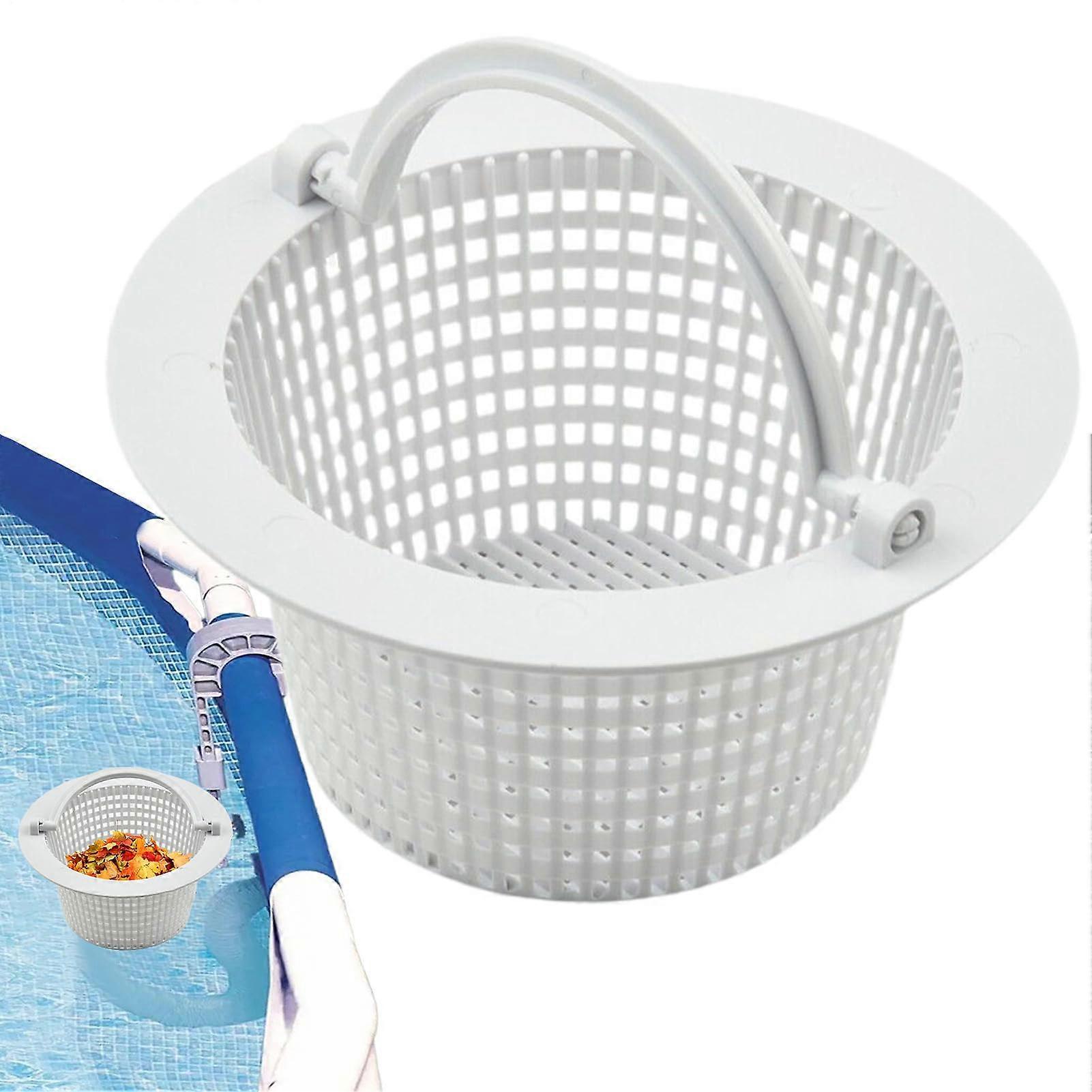 Pool Skimmer Basket Replacement with Handle, Filter Leaf Catcher for Pool Cleaning